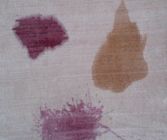 Red wine, blackcurrant juice and coffee stains